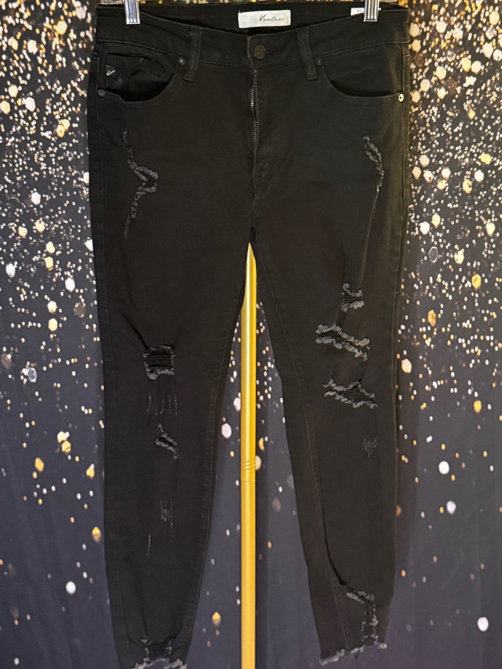 Kancan Black Distressed Women’s Jeans